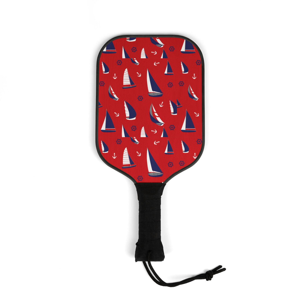 Red Sailboat Pickleball Set (2 Paddles + 2 Balls)