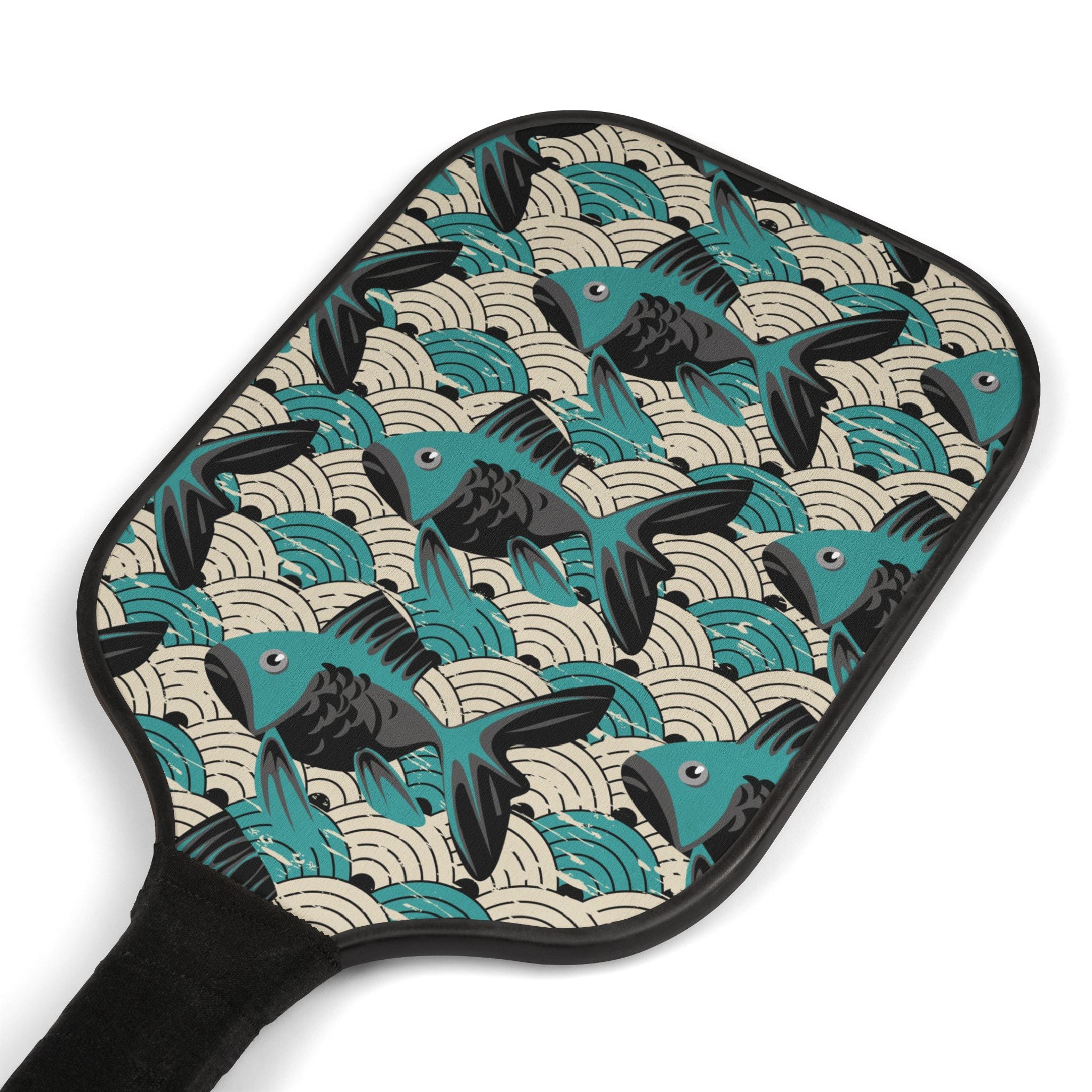 Bohemian Fish Pattern Pickleball Set (2 Paddles + 2 Balls)