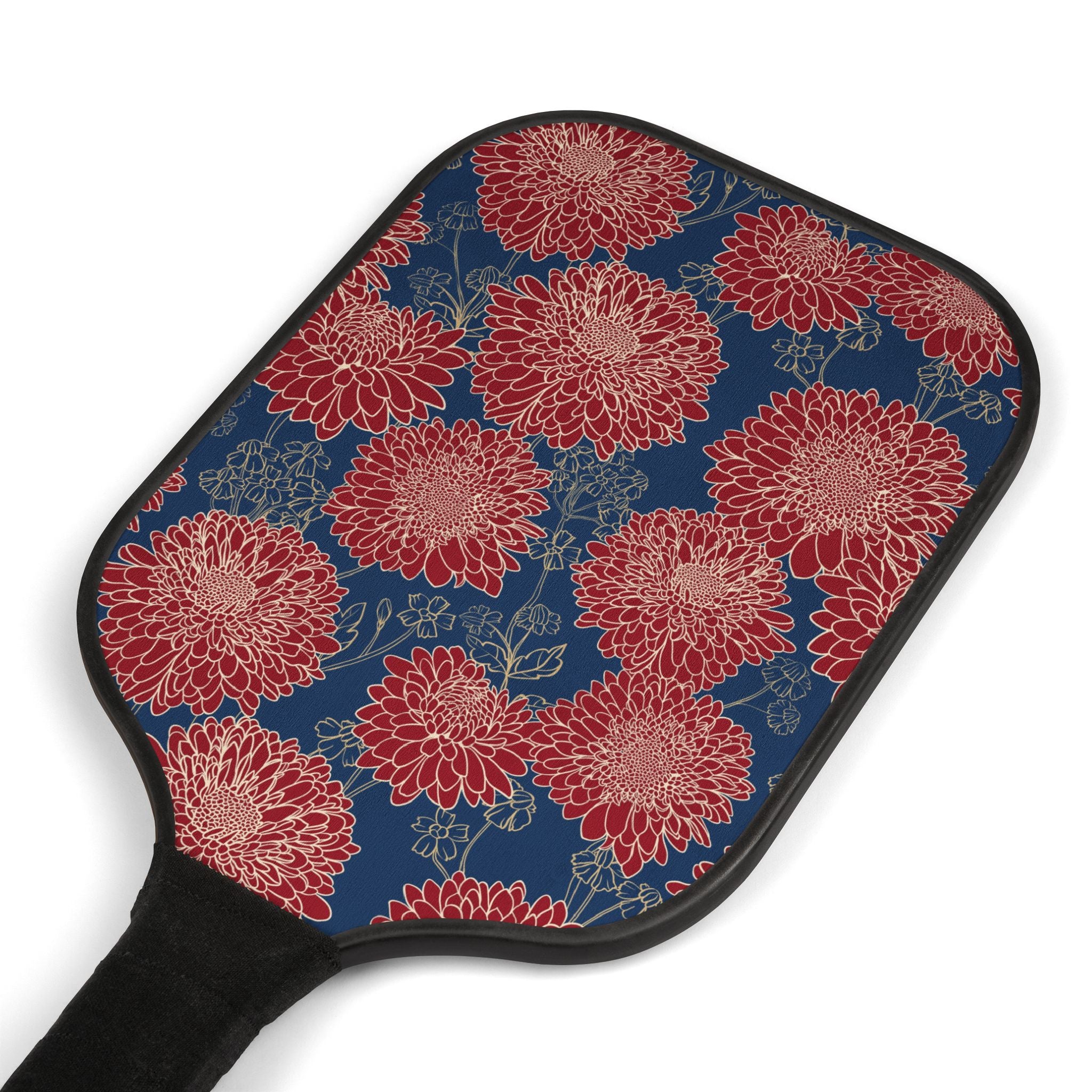 Red Burst Design Pickleball Set (2 Paddles + 2 Balls)