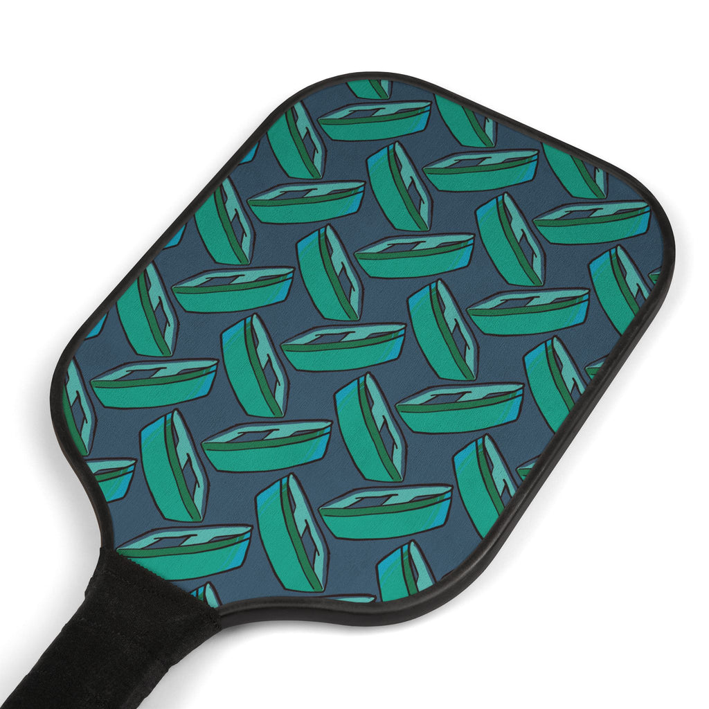 Teal Boat Pickleball Set (2 Paddles + 2 Balls)