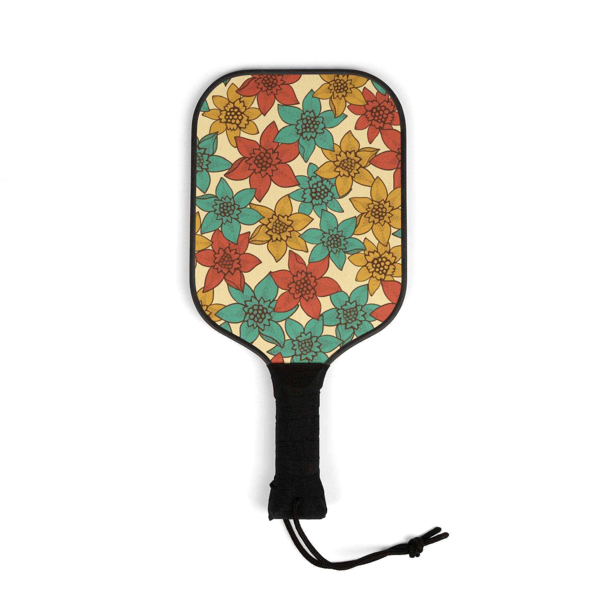 Hawaiian Floral Pickleball Set (2 Paddles + 2 Balls)
