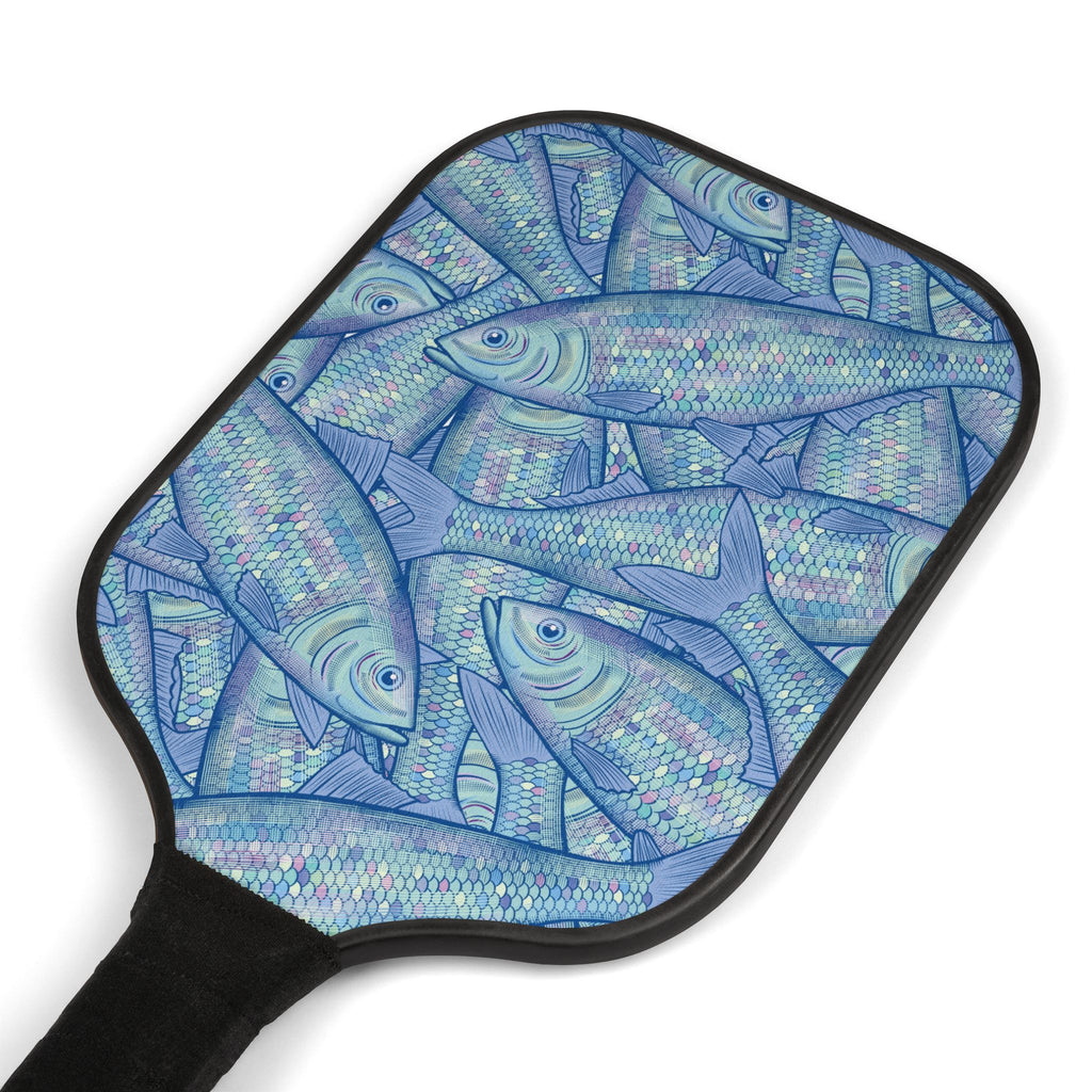 Blue Mackerel Pickleball Set (2 Paddles + 2 Balls)