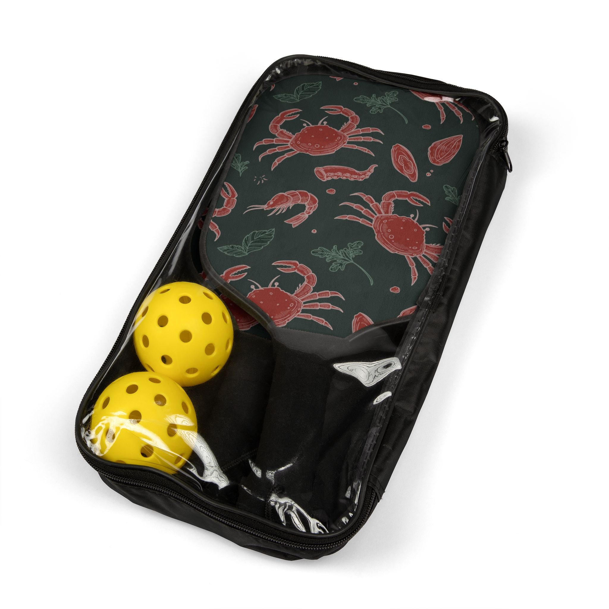 Red Crab Pickleball Set (2 Paddles + 2 Balls)