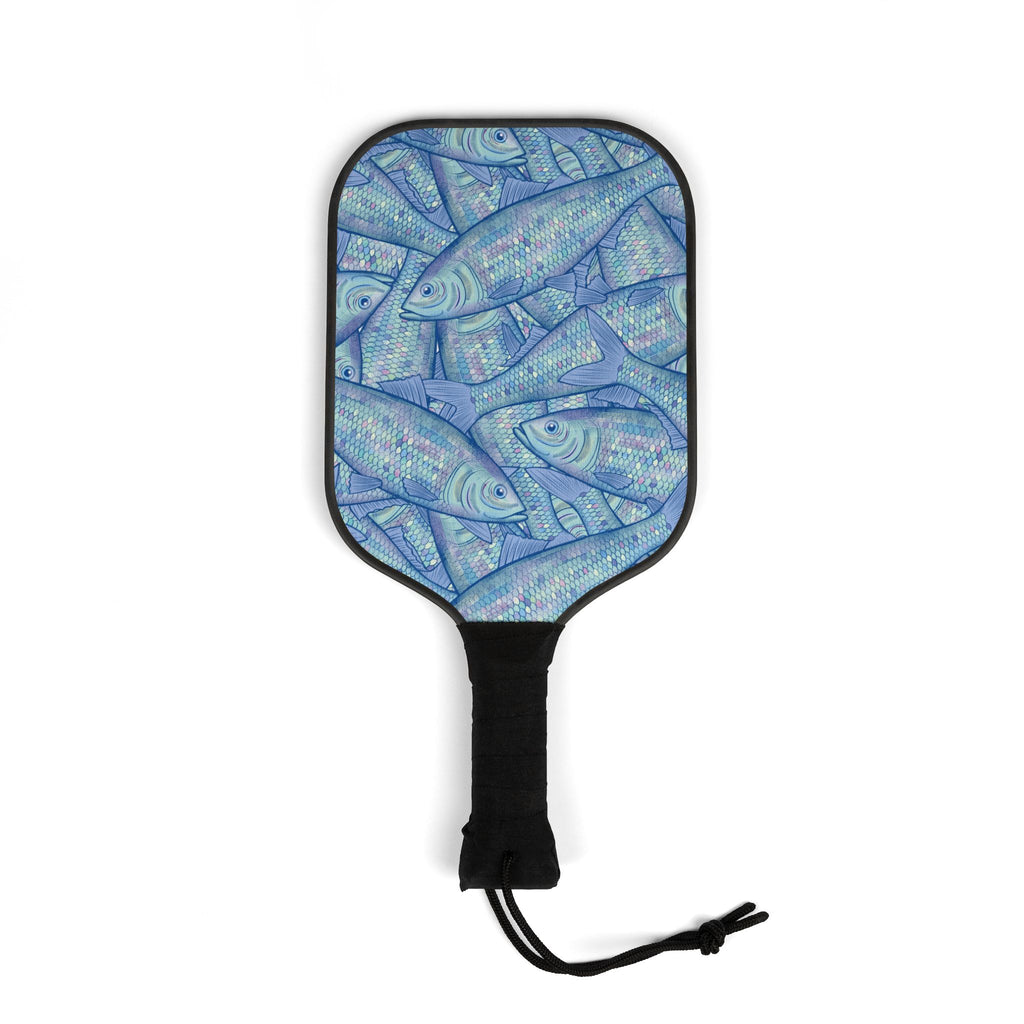 Blue Mackerel Pickleball Set (2 Paddles + 2 Balls)