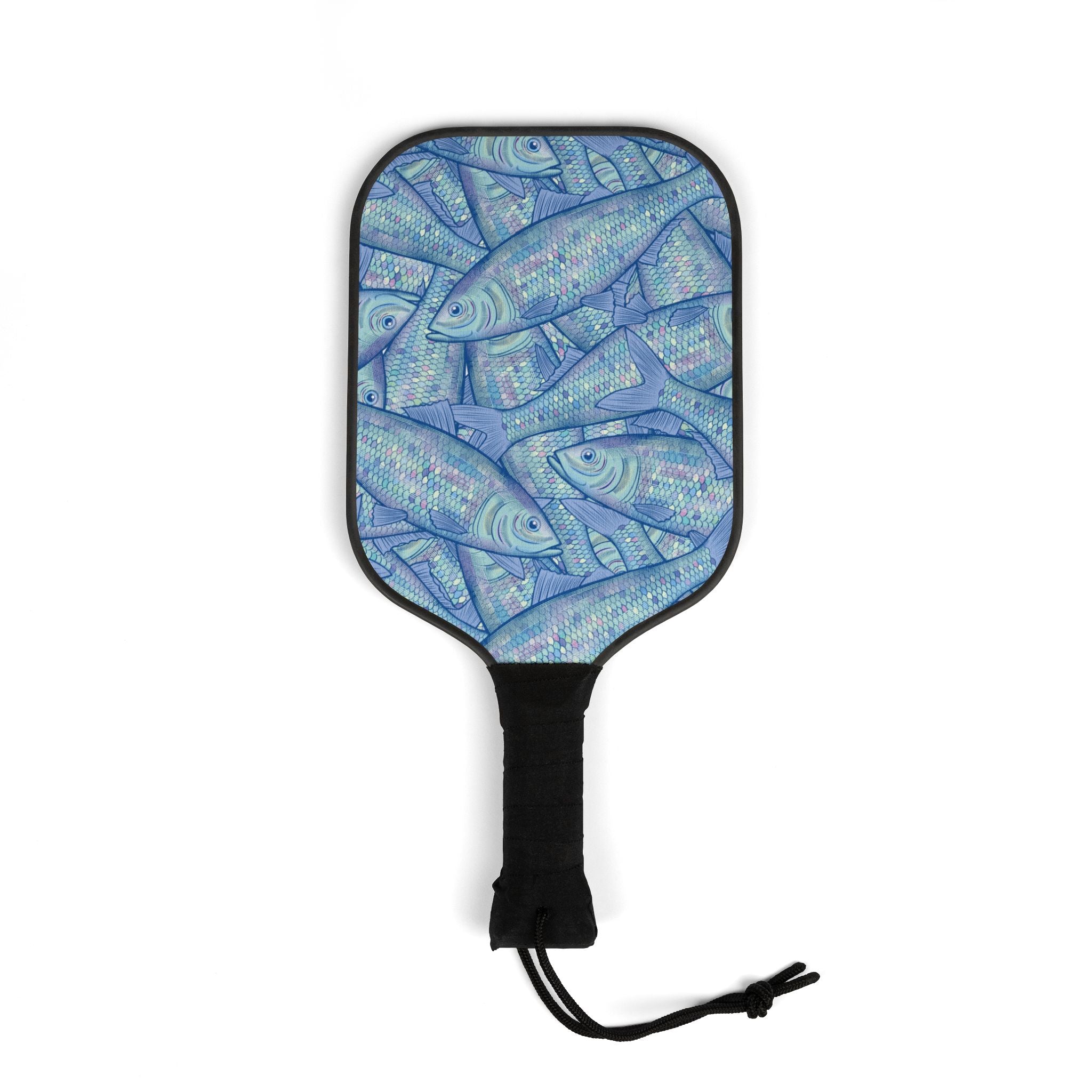 Blue Mackerel Pickleball Set (2 Paddles + 2 Balls)