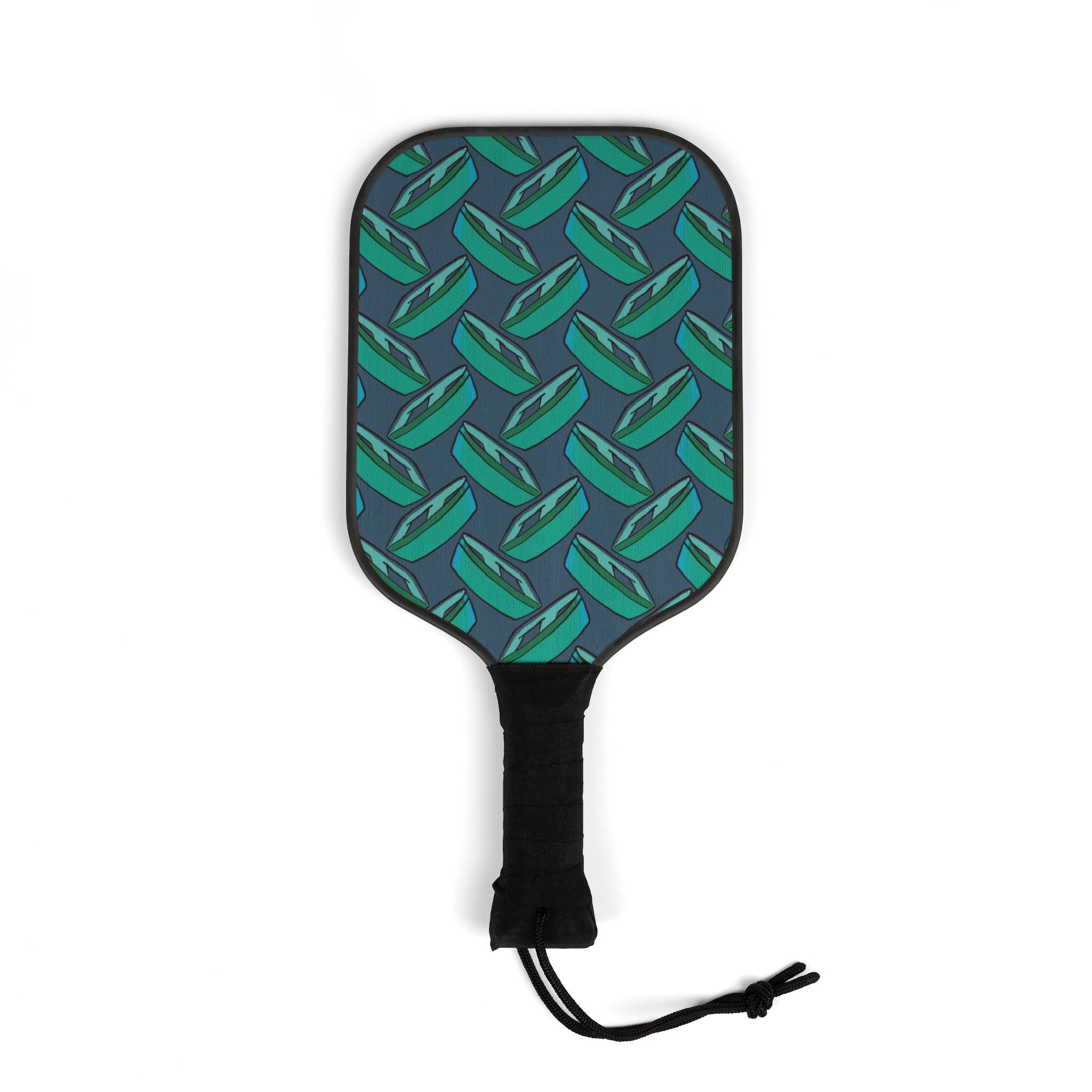 Teal Boat Pickleball Set (2 Paddles + 2 Balls)