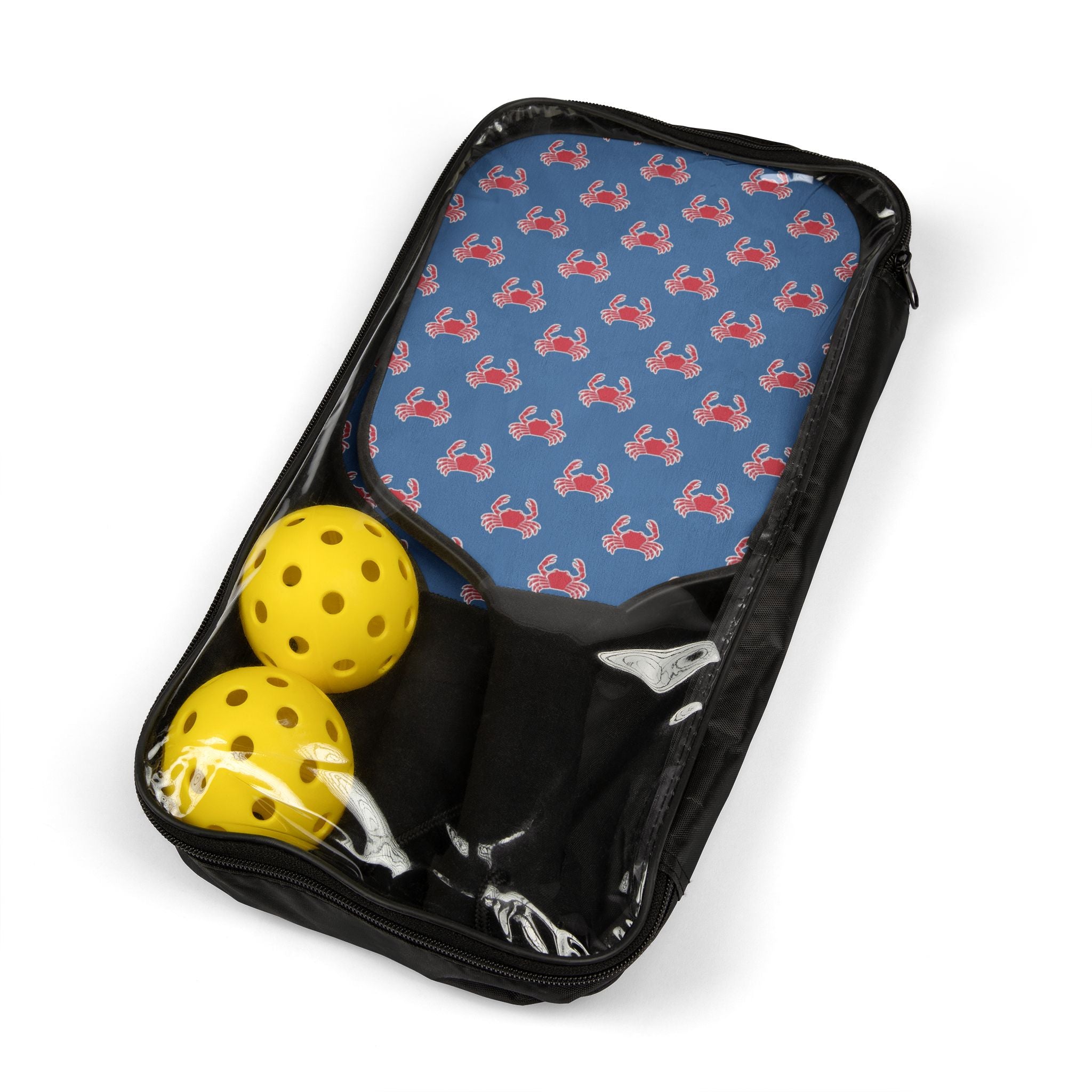 Blue Crab Pickleball Set (2 Paddles + 2 Balls)