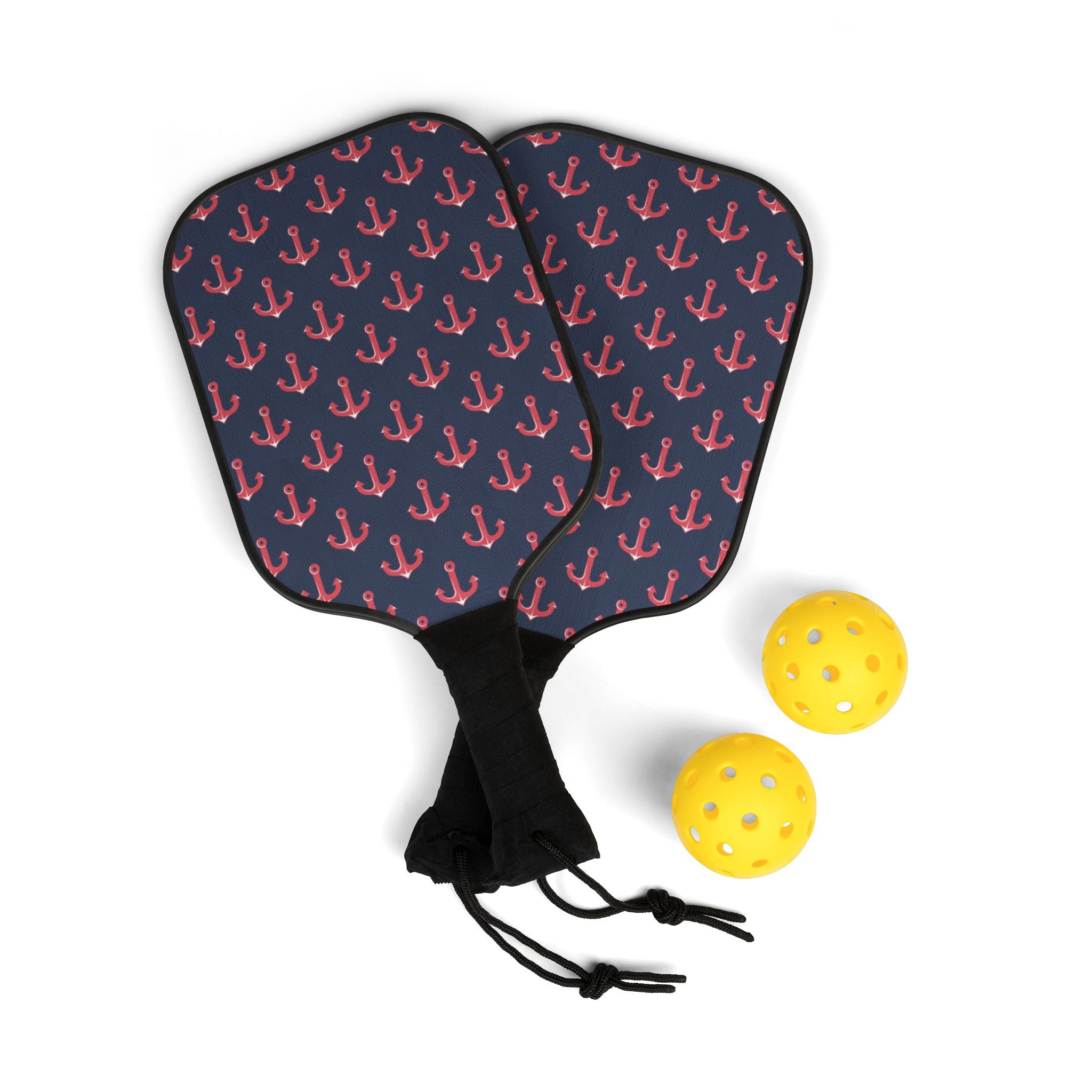 Coral Anchor Pickleball Set (2 Paddles + 2 Balls)