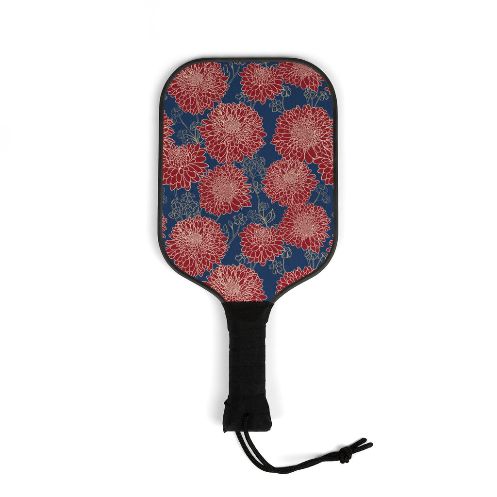 Red Burst Design Pickleball Set (2 Paddles + 2 Balls)