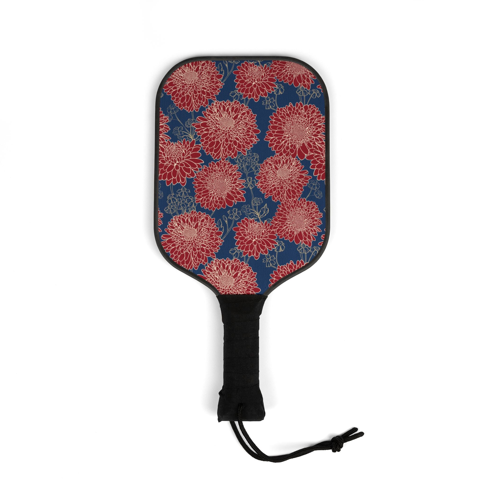Red Burst Design Pickleball Set (2 Paddles + 2 Balls)