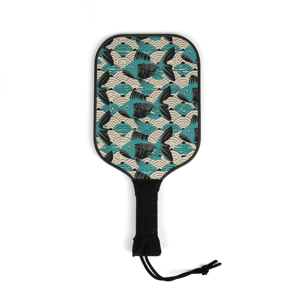 Bohemian Fish Pattern Pickleball Set (2 Paddles + 2 Balls)