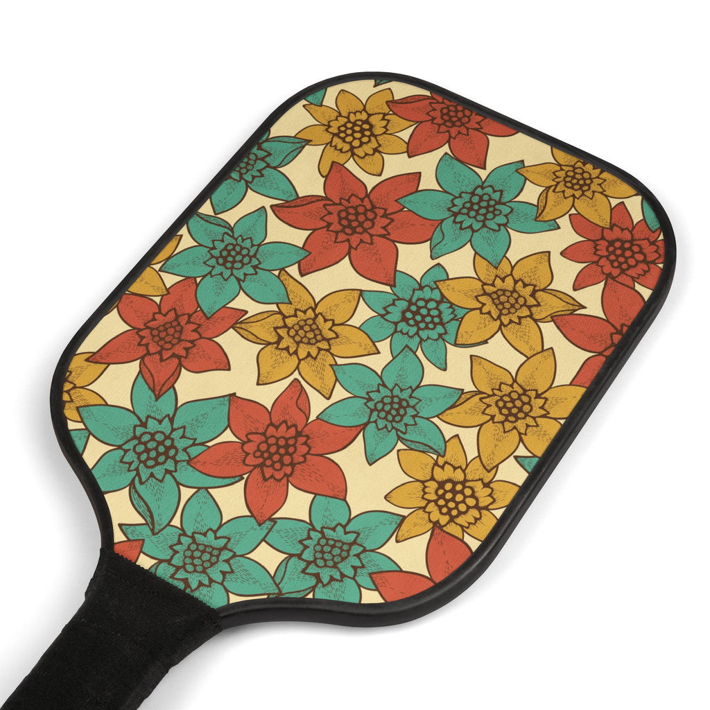 Hawaiian Floral Pickleball Set (2 Paddles + 2 Balls)