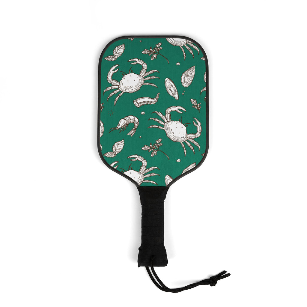 Teal Crab Pickleball Set (2 Paddles + 2 Balls)