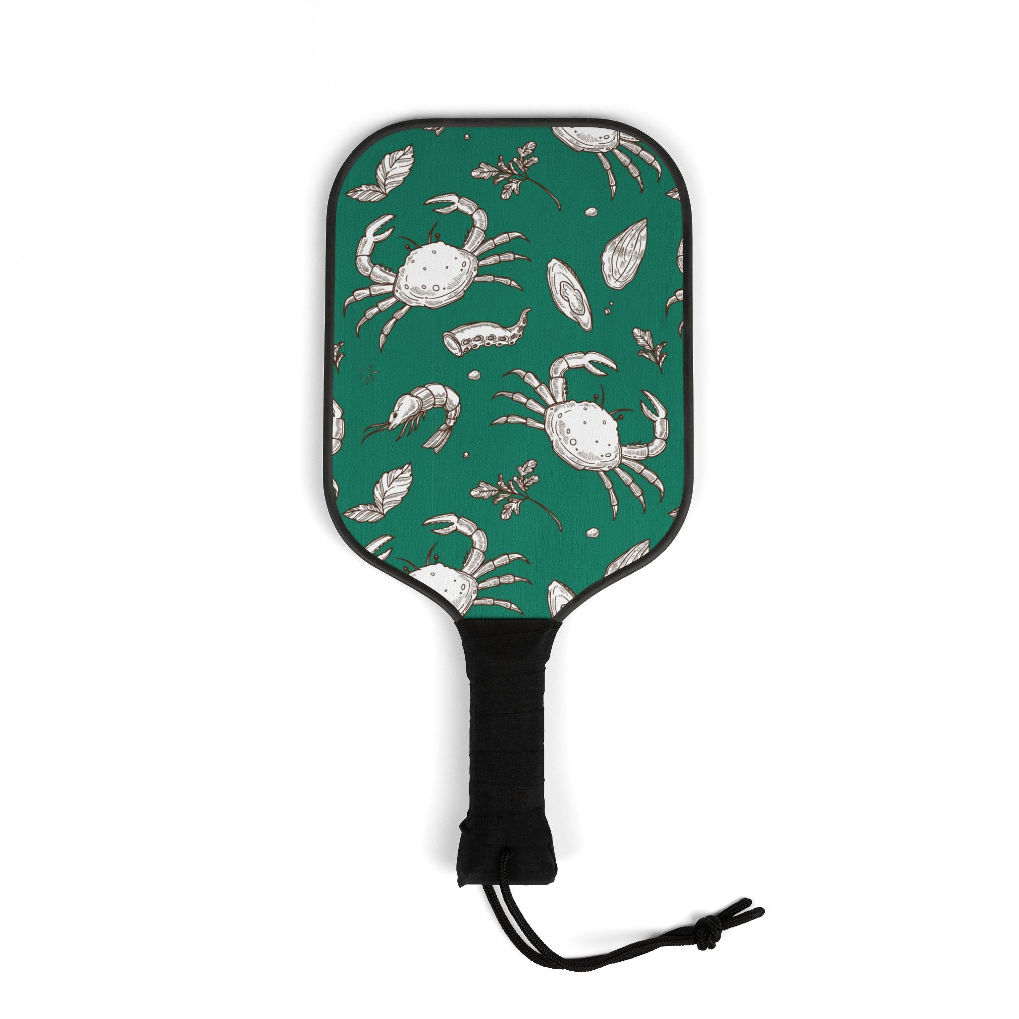 Teal Crab Pickleball Set (2 Paddles + 2 Balls)
