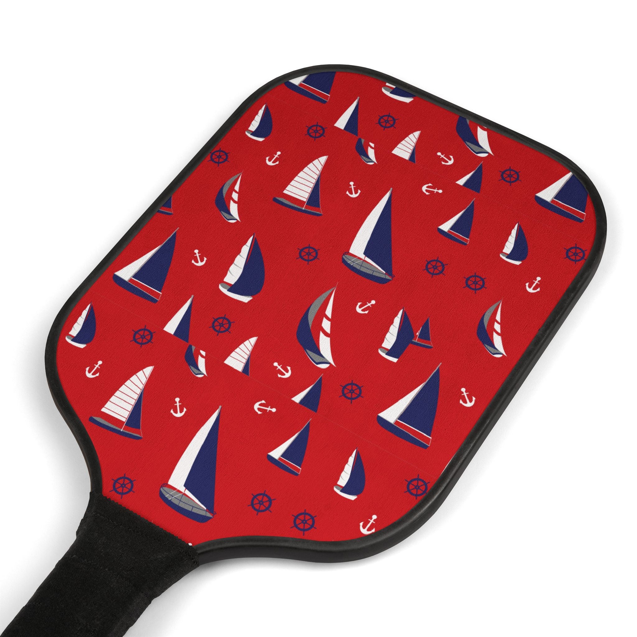 Red Sailboat Pickleball Set (2 Paddles + 2 Balls)