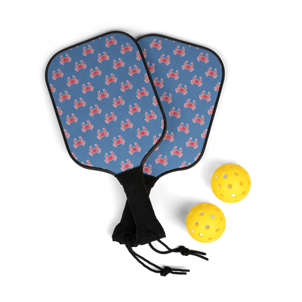 Blue Crab Pickleball Set (2 Paddles + 2 Balls)