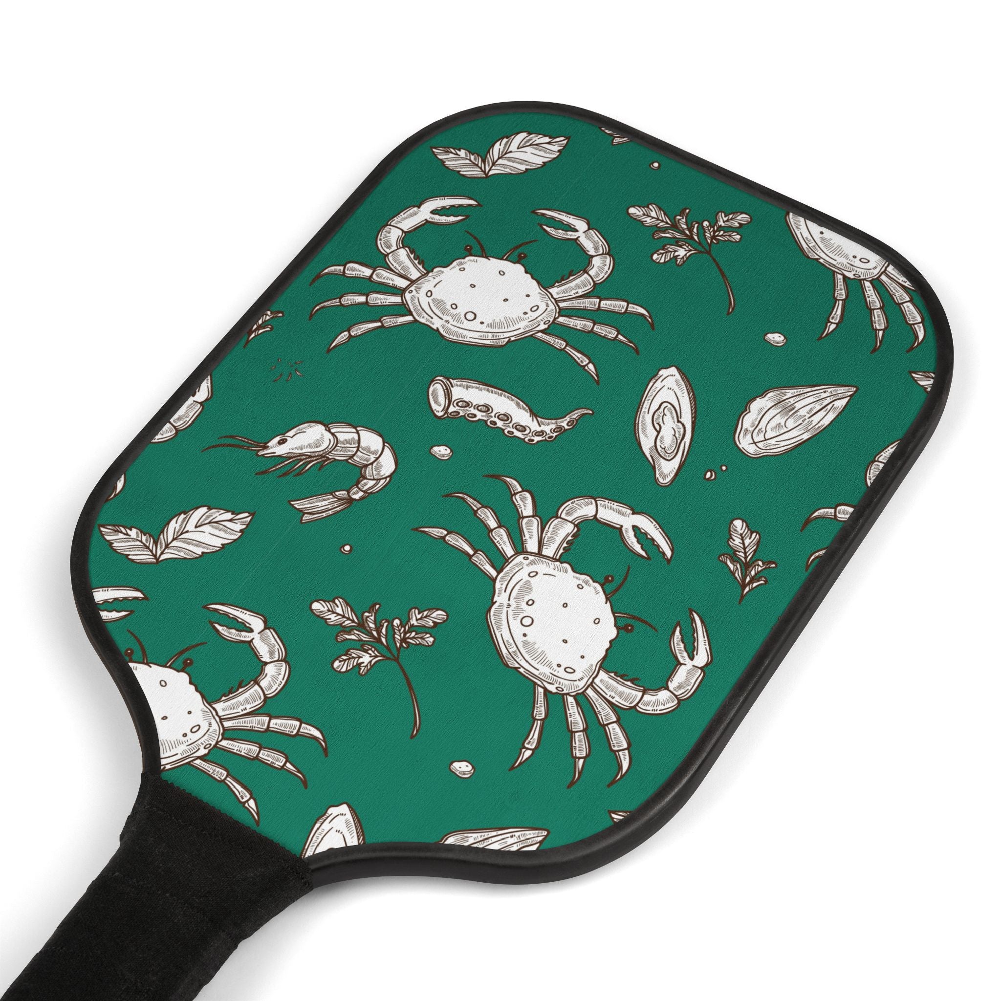 Teal Crab Pickleball Set (2 Paddles + 2 Balls)