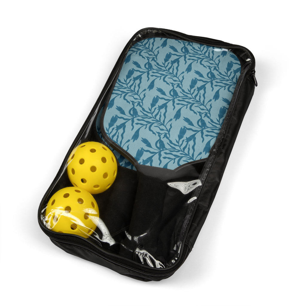 Blue Seaweed Pickleball Set (2 Paddles + 2 Balls)